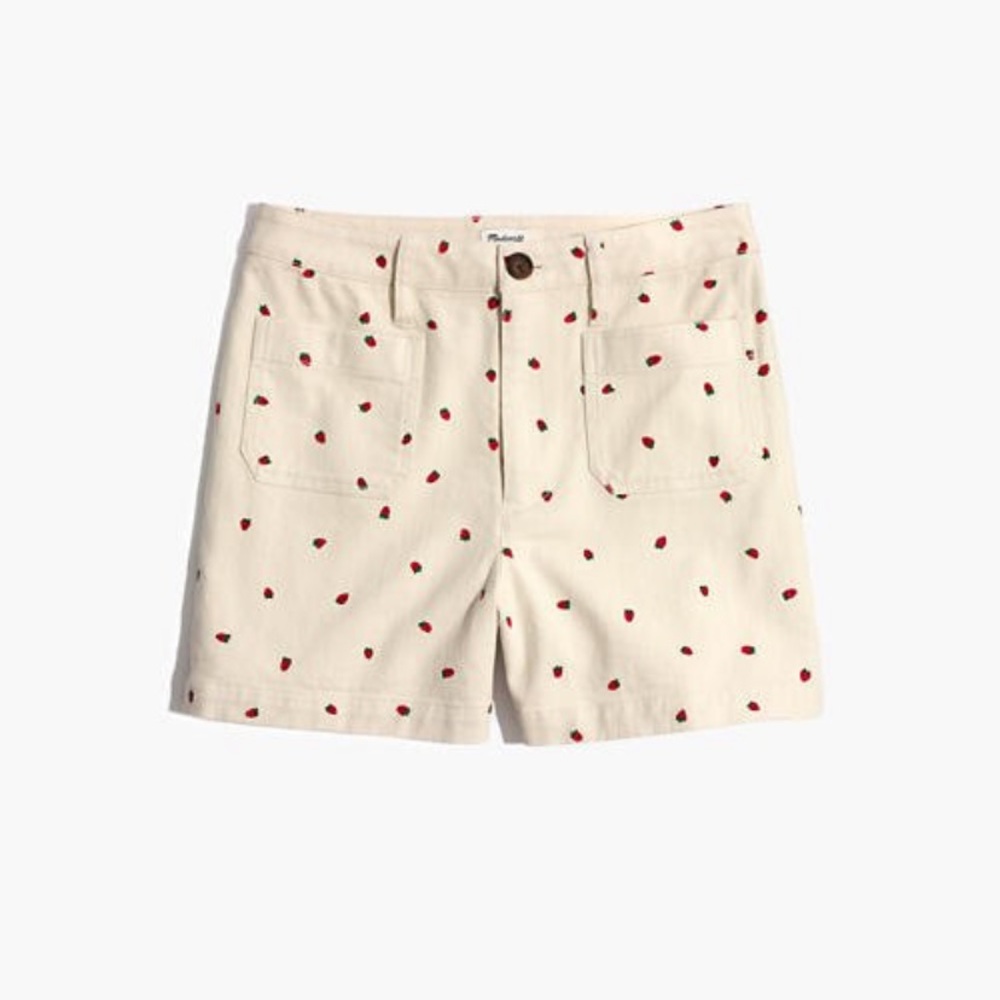 Madewell strawberry shorts